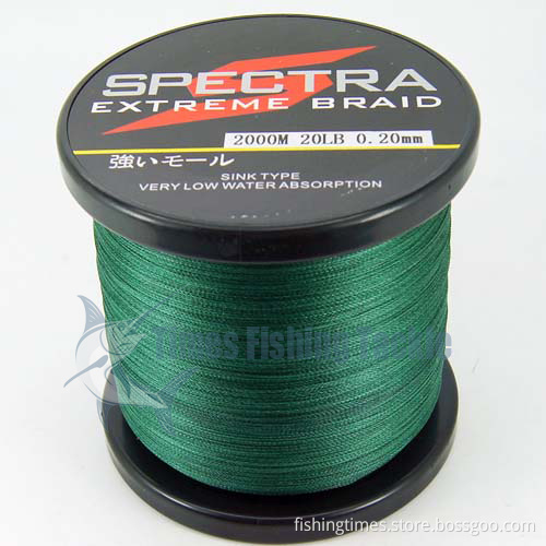 4 Strand 2000m 10-100lb All Color Braid Fishing Line
